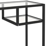 vidaXL Bureau d'ordinateur Transparent 100x36x74 cm Verre