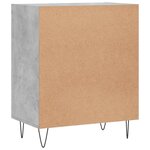vidaXL Buffet gris béton 57x35x70 cm bois d'ingénierie