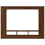 vidaXL Meuble TV chêne marron 152x22x113 cm bois d'ingénierie