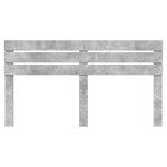 vidaXL Tête de lit Gris béton 200 cm Bois d'ingénierie