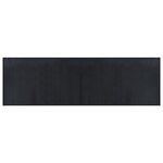vidaXL Tapis rectangulaire noir 60x200 cm bambou