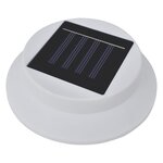 vidaXL Lampes solaire à LED d'extérieur pour clôture 12 Pièces Blanc