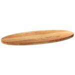 vidaXL Dessus de table 120x60x4 cm bois de chêne massif ovale