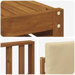 vidaXL Ensemble de canapés d'extérieur 6 Pièces Naturel et Beige
