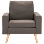 Vidaxl ensemble de canapés 2 pièces tissu taupe