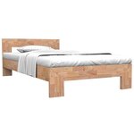 vidaXL Cadre de lit sans matelas bois de chêne massif 160x200 cm