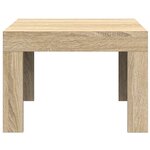 vidaXL Table basse Chêne sonoma 50x50x35 cm Bois d'ingénierie