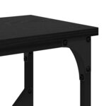 vidaXL Table console Chêne noir 102 x 23 x 75 cm Bois d'ingénierie