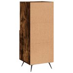 vidaXL Buffet Chêne fumé 34 5x34x90 cm Bois d'ingénierie