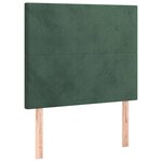 vidaXL Sommier à lattes de lit et matelas Vert foncé 80x200 cm Velours