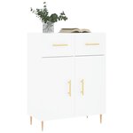 vidaXL Buffet blanc 69 5x34x90 cm bois d'ingénierie