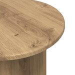 vidaXL Ensemble de tables d'appoint 2 pc Chêne artisanal Ø 45 x 45 cm