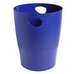 Corbeille à papier ecobin - bleu marine - x 8 - exacompta