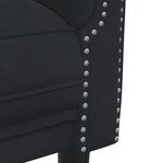 vidaXL Ensemble de canapés 3 Pièces noir velours