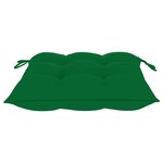 vidaXL Chaises de jardin lot de 8 avec coussins vert Bois teck solide