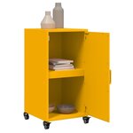 vidaXL Buffet jaune moutarde 36x39x72 cm acier laminé à froid