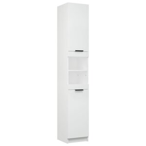 vidaXL Armoire de salle de bain blanc 32x34x188 5 cm bois d'ingénierie