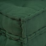 Poufs modulaires vidaXL 2 Pièces en tissu vert