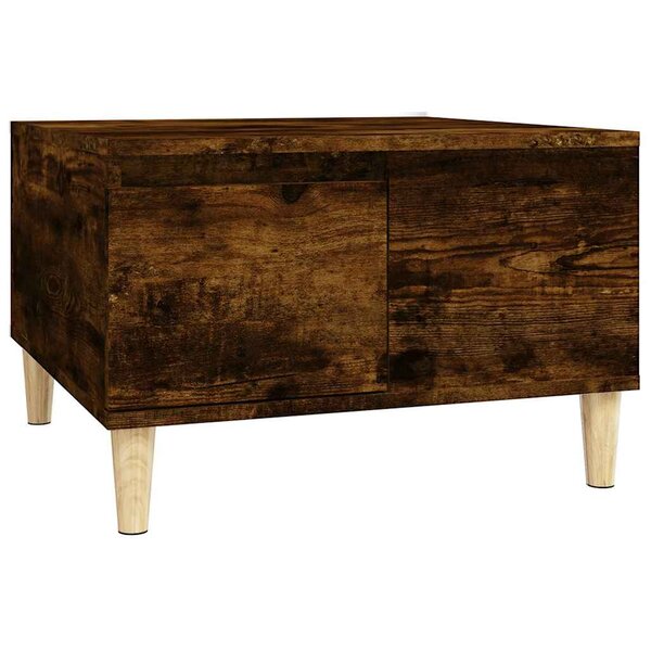 vidaXL Table basse chêne fumé 55x55x36 5 cm bois d'ingénierie