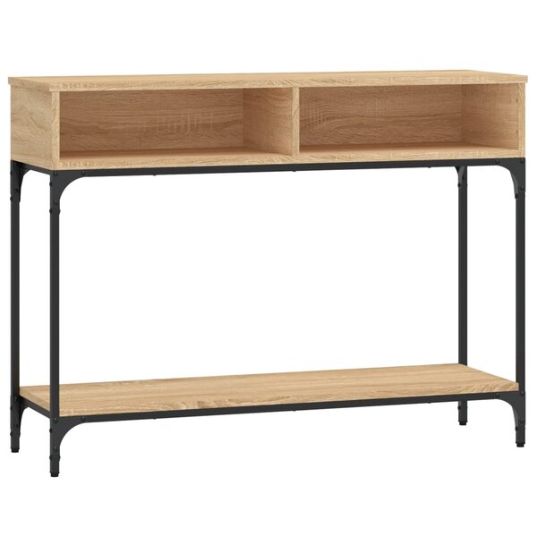 vidaXL Table console chêne sonoma 100x30 5x75 cm bois d'ingénierie