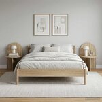 vidaXL Table de chevet 2 Pièces Chêne Sonoma 48 x 49 x 65 cm