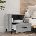 vidaXL Tables de chevet 2 Pièces Sonoma gris Bois d'ingénierie