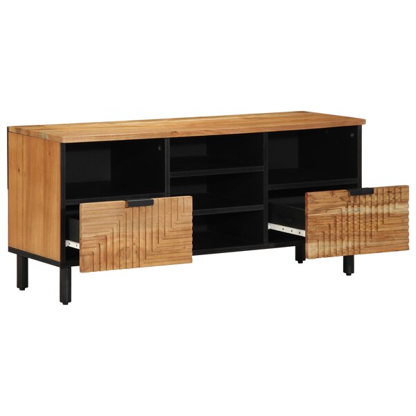 Buffet TV vidaXL 100x33 5x46 cm en Bois Massif d'Acacia
