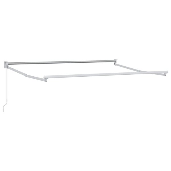 vidaXL Cadre de store rétractable manuel Blanc 3 5 x 2 m Aluminium