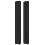vidaXL Tête de lit avec oreilles Noir 147x16x118/128 cm Similicuir