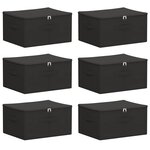 vidaXL Boîte de rangement 6 pc Tissu intissé 43 x 34 x 23 cm 33 6 L