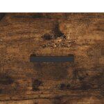 vidaXL Buffet haut Chêne fumé 34 5x34x180 cm Bois d'ingénierie
