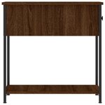 vidaXL Table de chevet chêne marron 30x60x60 cm bois d'ingénierie