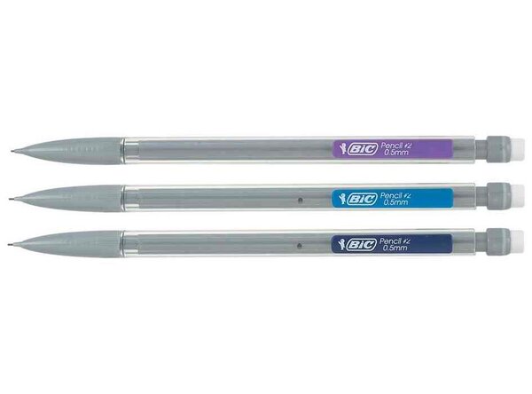 Porte Mines NON Rechargeable MATIC Original Fine Translucide HB 0,5 mm x 12 BIC