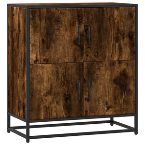 vidaXL Buffet chêne fumé 68x35x76 cm bois d'ingénierie