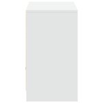 vidaXL Meuble TV avec LED blanc 91x34x61 cm bois d'ingénierie