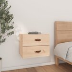 vidaXL Table de chevet murale 50x36x40 cm