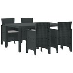 vidaXL Ensemble de salle à manger pour jardin 5 pc Anthracite