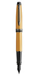 Waterman expert stylo plume  or métallisé  plume fine  encre bleue  coffret cadeau
