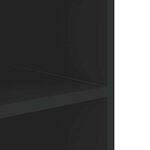 vidaXL Armoire murale noir 75x35x60 cm bois d'ingénierie