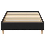 vidaXL Cadre de lit Chêne noir 90 x 190 cm Bois d'ingénierie
