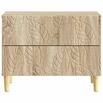 vidaXL Table de chevet Chêne Sonoma 62 x 34 5 x 48 cm