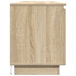 meuble TV vidaXL avec LED Chêne Sonoma 180x38x49 cm Bois d'ingénierie