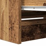 vidaXL Meuble TV vieux bois 80x35x54 cm bois d'ingénierie