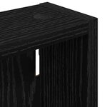 vidaXL Armoire murale de salle de bain Chêne Noir 30 x 10 x 60 5 cm