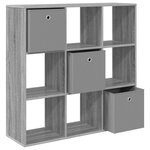 vidaXL Buffet avec tiroir Gris Sonoma 102 x 31 x 99 5 cm