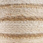 vidaXL Paniers à plantes en herbe de mer 3 Pièces Naturel  Blanc et Beige