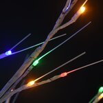 vidaXL Sapin de Noël 140 LED colorées Saule 1 5 m Int/Ext