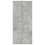 vidaXL Cabinet à chaussures Gris 80 x 39 x 180 cm Bois d'ingénierie