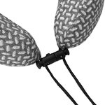 vidaXL Oreiller de Voyage pour le Cou Gris 30 x 28 x 14 cm Polyester
