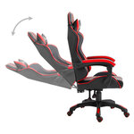 vidaXL Chaise de jeu Rouge Similicuir